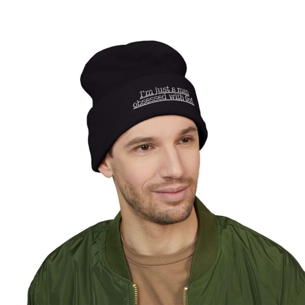 12356008912693791508_2048.jpeg Embroidered Religious Beanie for Men – “I’m Just a Man Obsessed With God” Faith Beanie Hat, Faith Apparel Gift Ideas