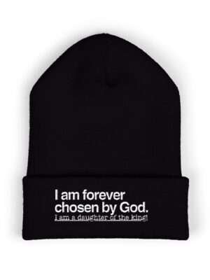 Christian Beanie Hats for Women – I Am Chosen By God | I Am a Daughter of the King | Religious Beanie