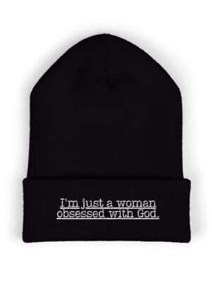 Spiritual Style Beanies – Embroidered Just A Girl Who Loves Jesus Beanie | Christian Jesus Embroidery Beanie | Women’s Embroidered Cap Beanie | Religious Embroidery Gift Beanie