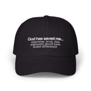 Funny Christian Dad Hat – Funny Jesus Saves Hat for Religious Men, Christian Hat Gift Ideas, Cool Funny Christian Hat