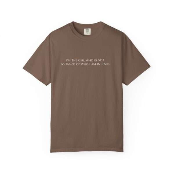 11612089911491042337_2048.jpeg Christian tees for women, Religious ideas for T-Shirt gift, Christian Statement T-Shirt — "I’m the Girl Who Is Not Ashamed of Who I Am in Jesus"