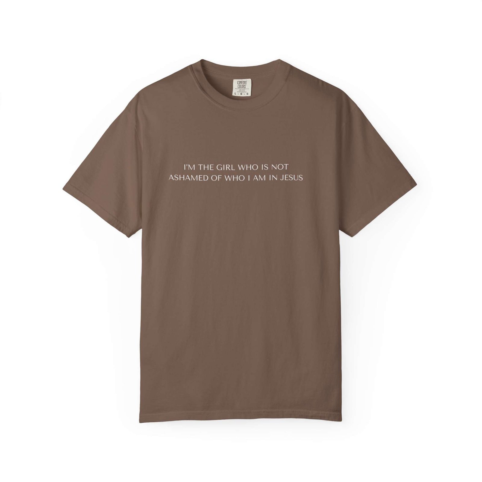 Christian tees for women, Religious ideas for T-Shirt gift, Christian Statement T-Shirt — "I’m the Girl Who Is Not Ashamed of Who I Am in Jesus" - Image 2