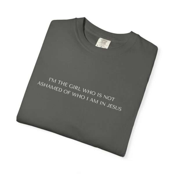 13936652471032956328_2048.jpeg Christian tees for women, Religious ideas for T-Shirt gift, Christian Statement T-Shirt — "I’m the Girl Who Is Not Ashamed of Who I Am in Jesus"