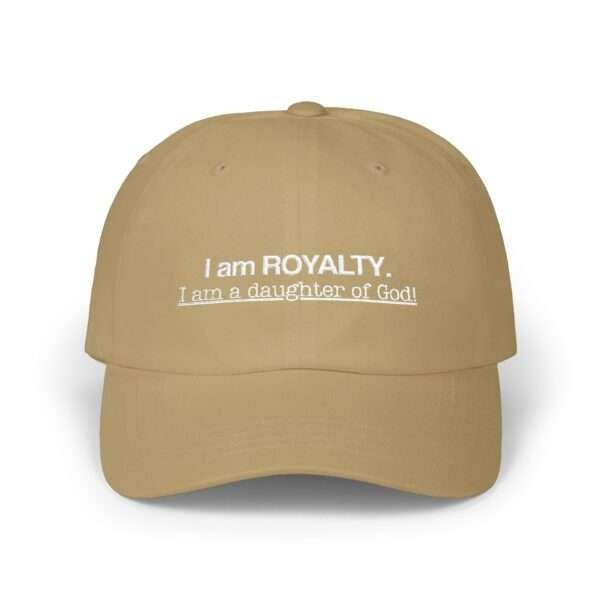 15566211578347707322_2048-1.jpeg Classic Christian Mom Cap — "I am ROYALTY. I am a daughter of God" Embroidered Faith Baseball, Gift Hat for Christian Mothers