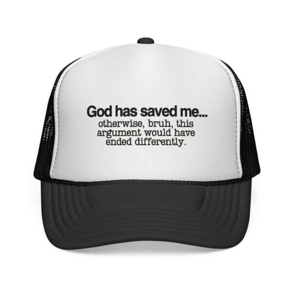 15674613953364399483_2048.jpeg Christ Made Trucker Hats – God Has Saved Me, Faith-Based Gifts for Him, Religious Trucker Caps for Christian Men