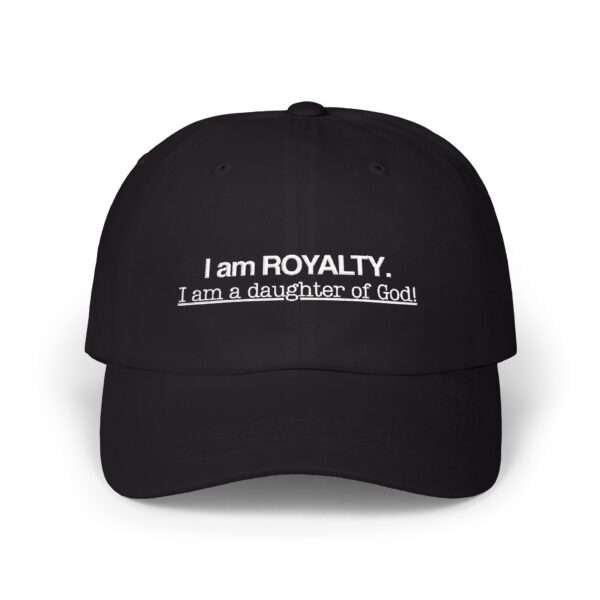 17200428520547877547_2048-1.jpeg Classic Christian Mom Cap — "I am ROYALTY. I am a daughter of God" Embroidered Faith Baseball, Gift Hat for Christian Mothers