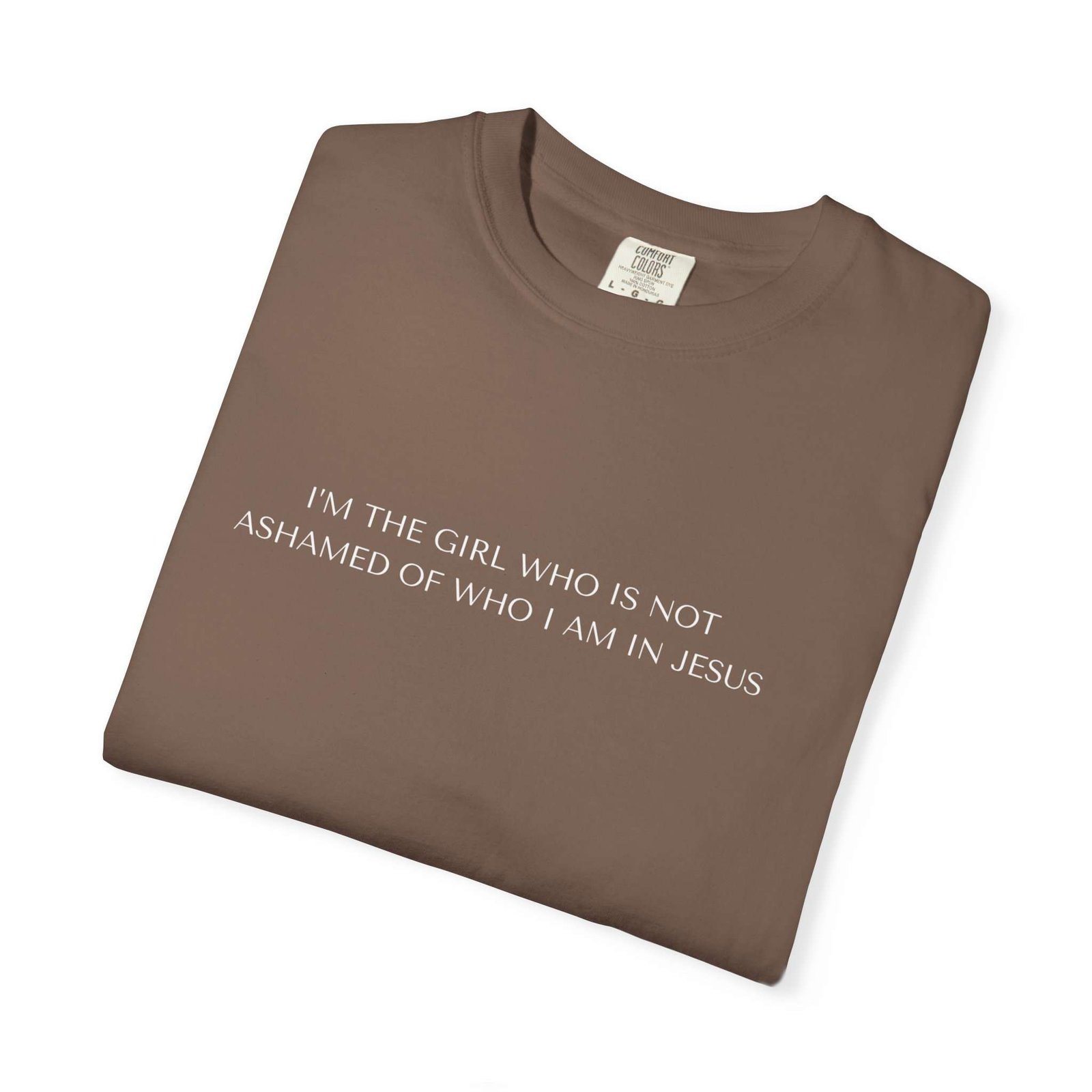 Christian tees for women, Religious ideas for T-Shirt gift, Christian Statement T-Shirt — "I’m the Girl Who Is Not Ashamed of Who I Am in Jesus"