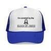 5110416867692944116_2048-1.jpeg Jesus Trucker Hat – Faith-Based Hat, Faith Statement Trucker Hat — "I'm Covered by the Blood of Jesus" Christian Faith Trucker Hat