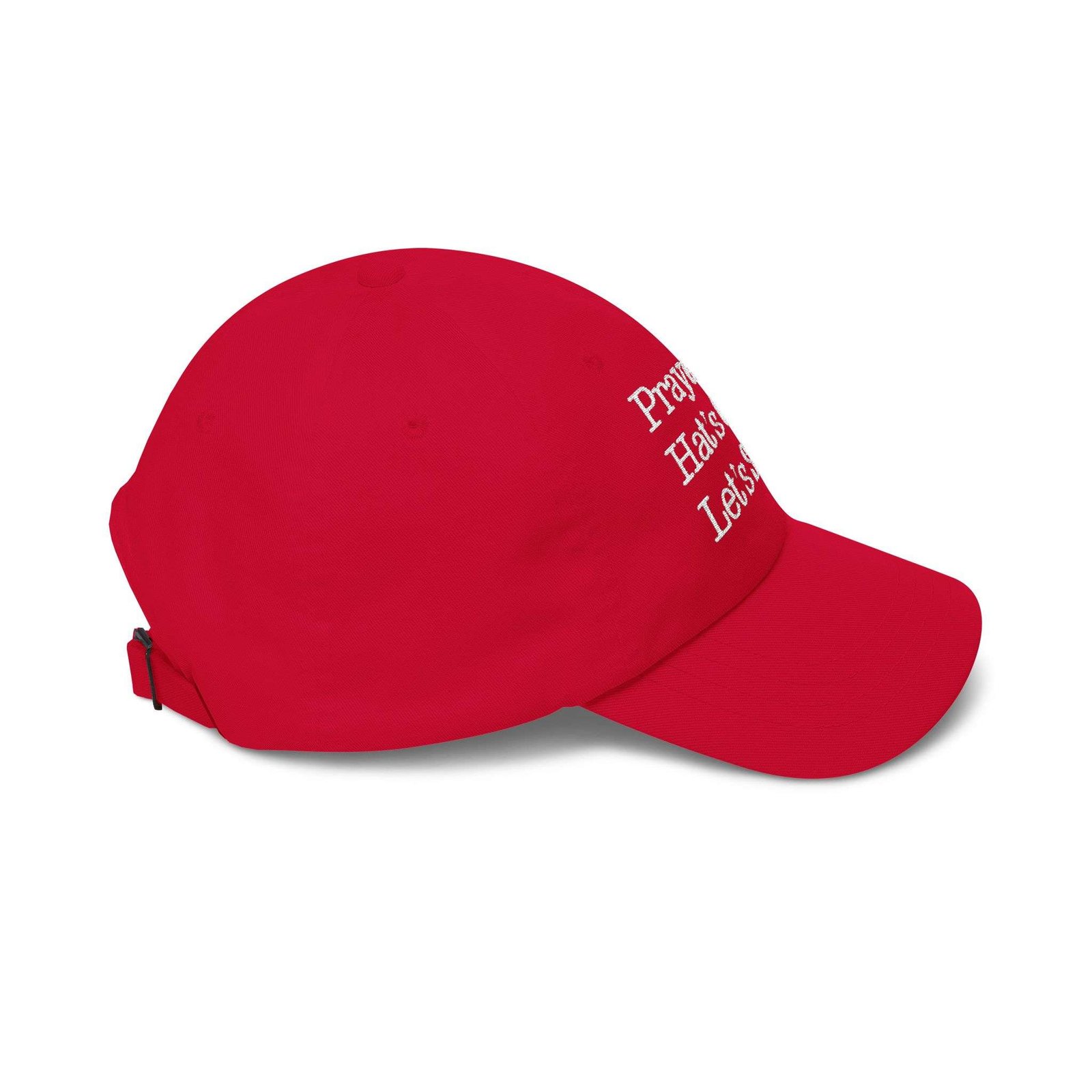 Dad Hat Dad: "Prayed Up. Hat’s On. Let’s Step." Embroidered Christian Baseball Hat for Men - Image 3