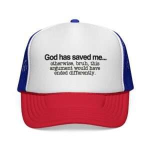 7485041956106011294_2048.jpeg Christ Made Trucker Hats – God Has Saved Me, Faith-Based Gifts for Him, Religious Trucker Caps for Christian Men
