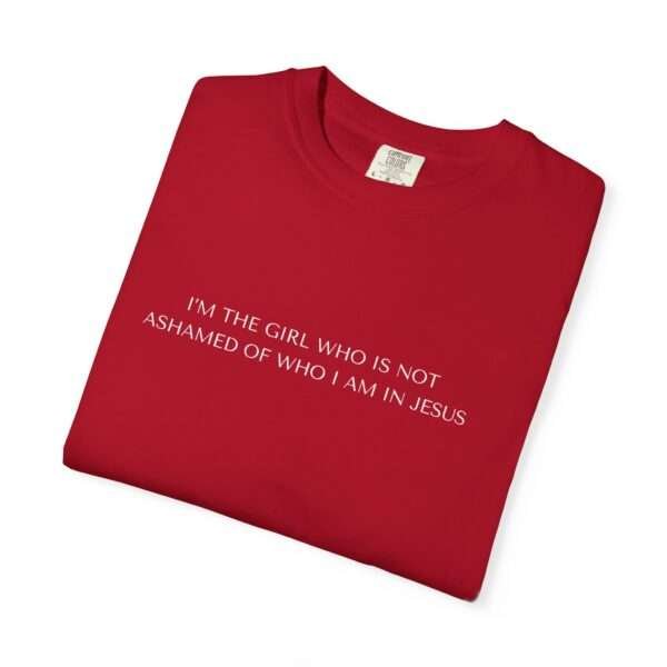8431820960286749828_2048.jpeg Christian tees for women, Religious ideas for T-Shirt gift, Christian Statement T-Shirt — "I’m the Girl Who Is Not Ashamed of Who I Am in Jesus"