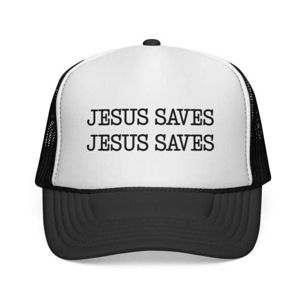 Jesus Saves Jesus Saves Trucker Hat — Vintage Mesh Baseball Cap, Stylish Christian Trucker Hat Men, Christian Gift Ideas for Men