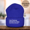 Son of the King Beanie Hat, Chosen by God — Men’s Cuffed Beanie, Winter Hat, Faith-Based Gift for Him