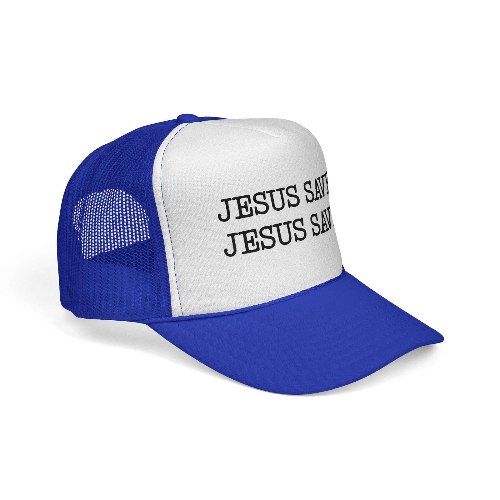 Jesus Saves Jesus Saves Trucker Hat — Vintage Mesh Baseball Cap, Stylish Christian Trucker Hat Men, Christian Gift Ideas for Men - Image 8